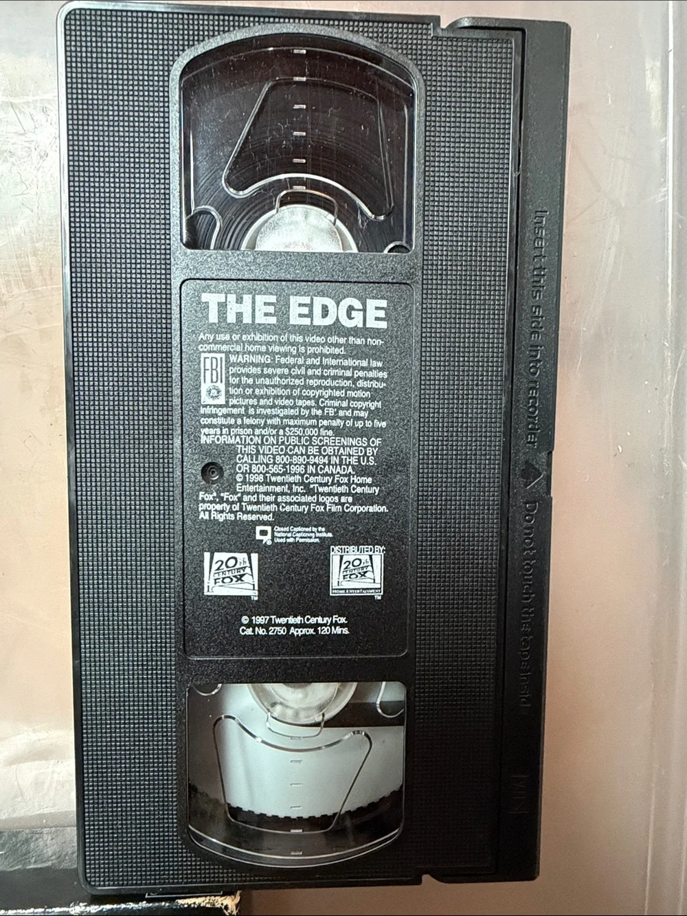 Vintage  VHS Tape Move The Edge Anthony Hopkins  Alec Baldwin